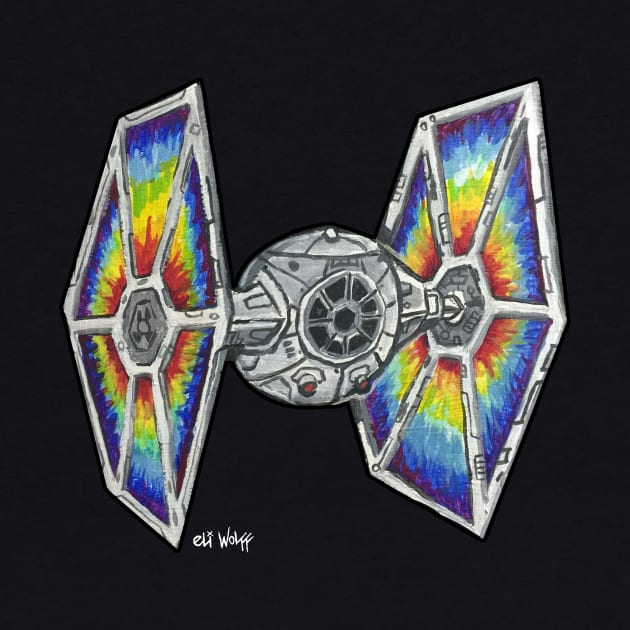 Tie Dyed Fighter by eliwolff